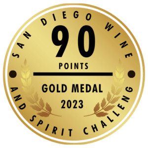 San Diego Wine and Spirit Challenge 2023 - 90 Points Gold Medal