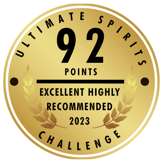 Ultimate Spirits Challenge 2023 - 92 Points - Excellent Highly Recommended