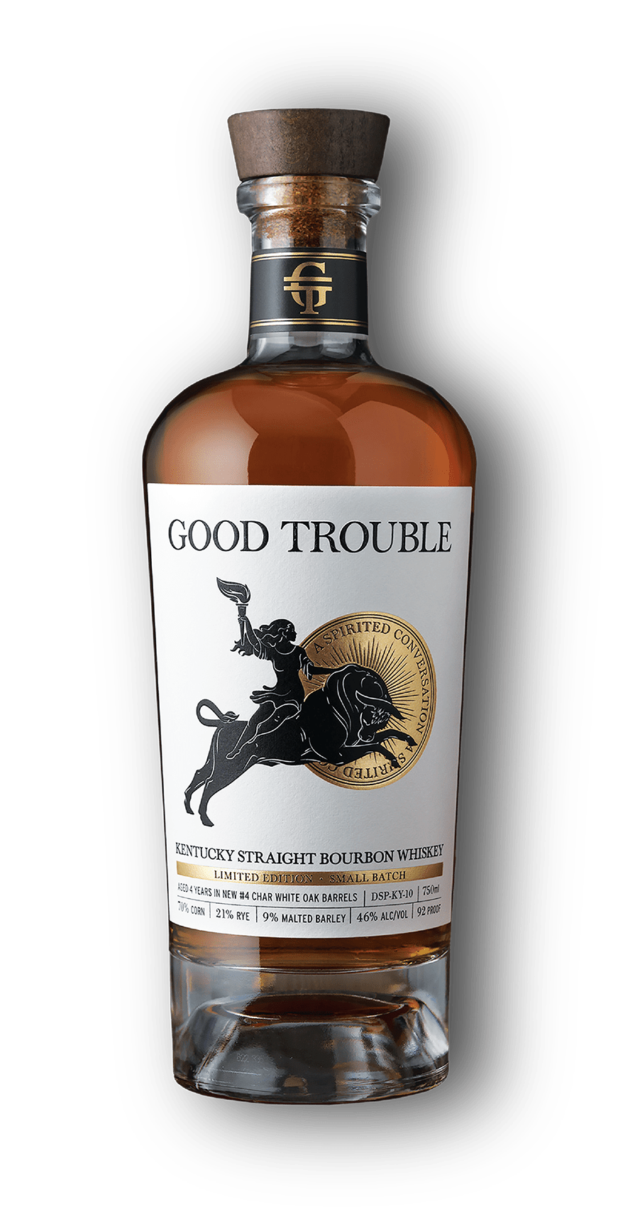 Good Trouble Bourbon Bottle